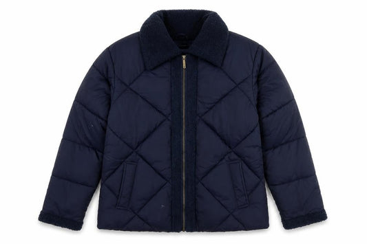 Womens UK Size 12 Maine Blue Quilted Coat