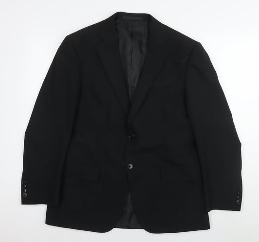 Mens UK Size 40 Marks and Spencer Regular Black Suit Jacket