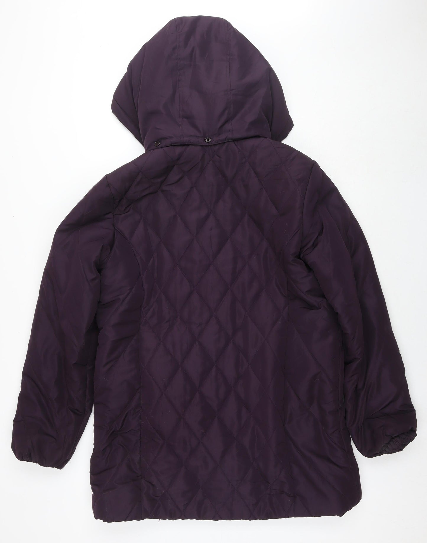 Womens UK Size 16 EWM Purple Quilted Coat