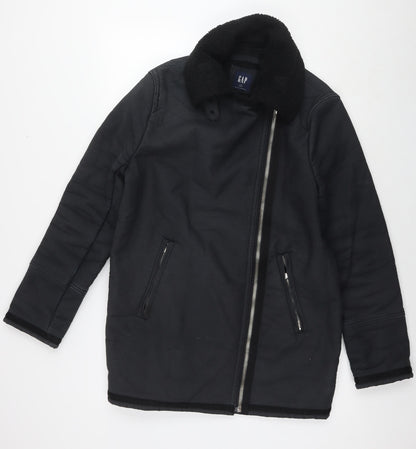 Womens UK Size S Gap Black Overcoat