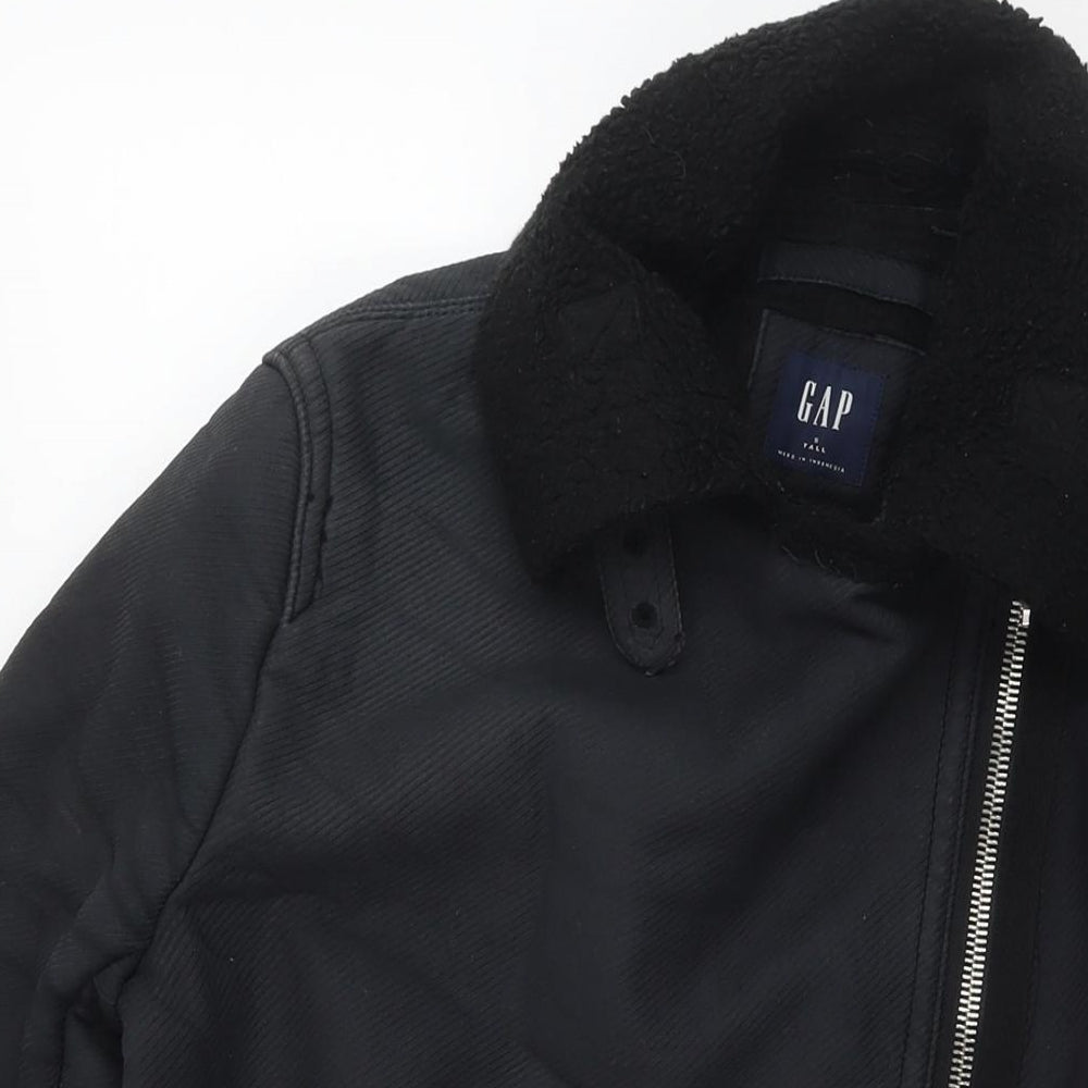Womens UK Size S Gap Black Overcoat
