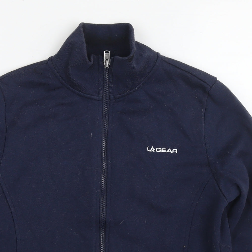 Womens UK Size 6 LA Gear Blue Full Zip Hoodie