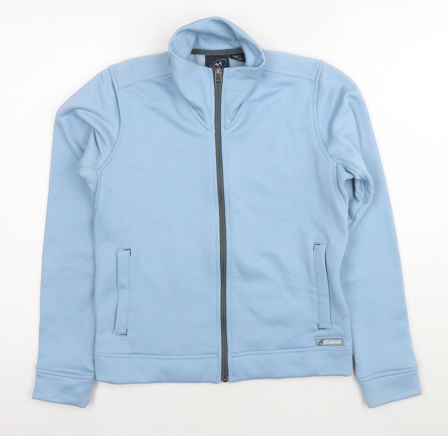 Cloudveil Womens Blue Polyester Full Zip Sweatshirt Size S Pullover