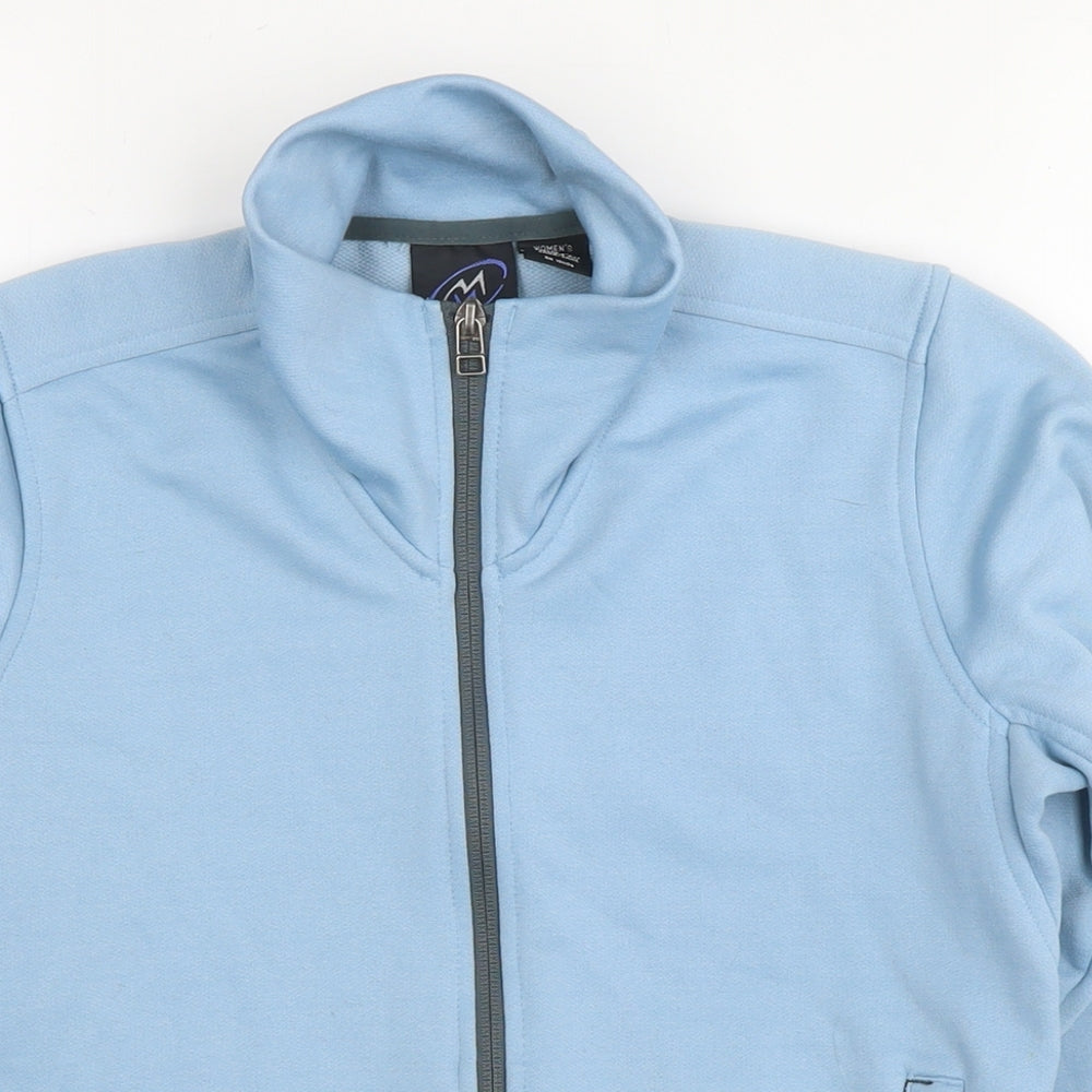 Cloudveil Womens Blue Polyester Full Zip Sweatshirt Size S Pullover