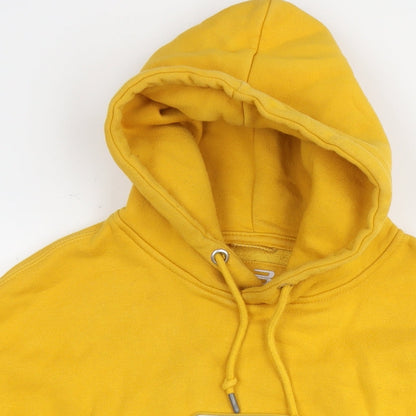 Womens UK Size L Pull&Bear Yellow Pullover Hoodie
