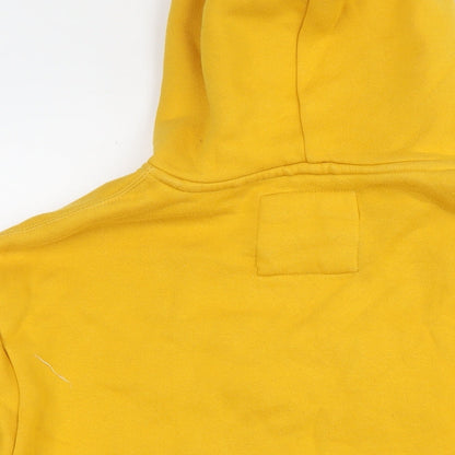Womens UK Size L Pull&Bear Yellow Pullover Hoodie