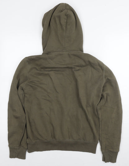 Mens UK Size S French Connection Green Pullover Hoodie
