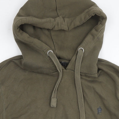 Mens UK Size S French Connection Green Pullover Hoodie