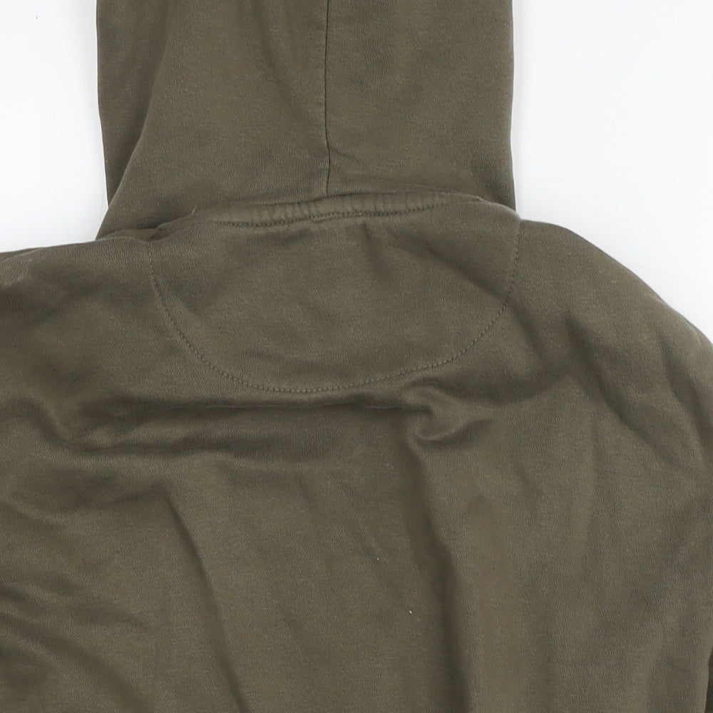 Mens UK Size S French Connection Green Pullover Hoodie
