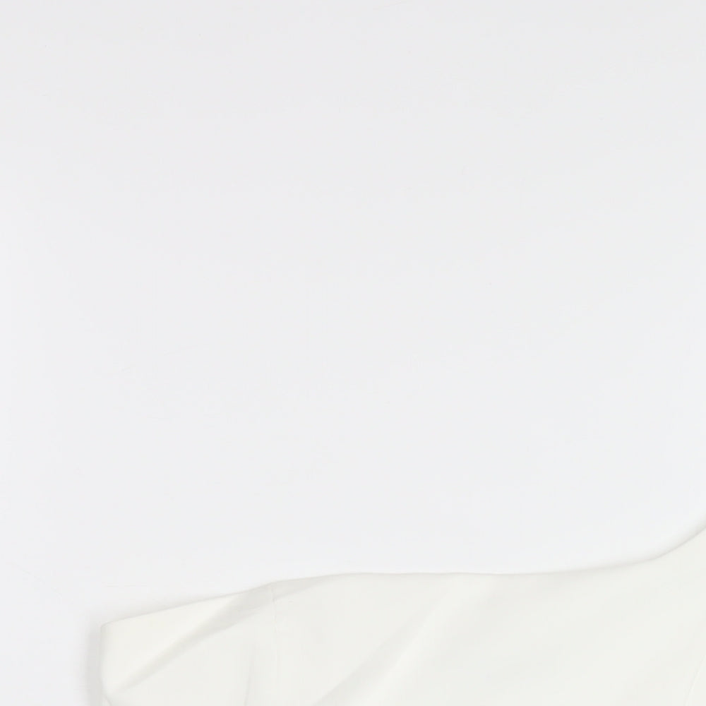 Womens UK Size M Zara White Basic T-Shirt