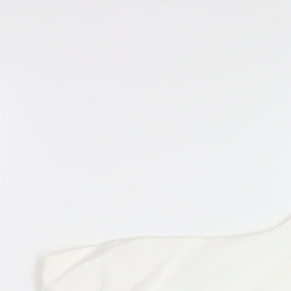 Womens UK Size M Zara White Basic T-Shirt
