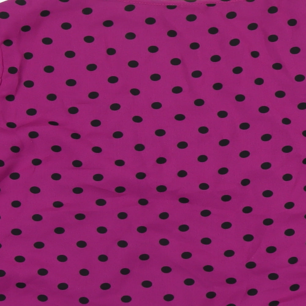 Womens UK Size 14 Body Flirt Purple Basic T-Shirt