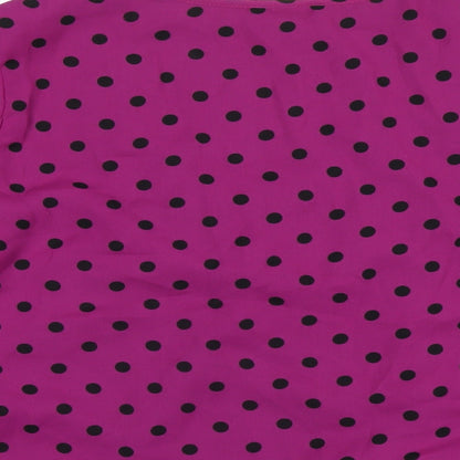 Womens UK Size 14 Body Flirt Purple Basic T-Shirt