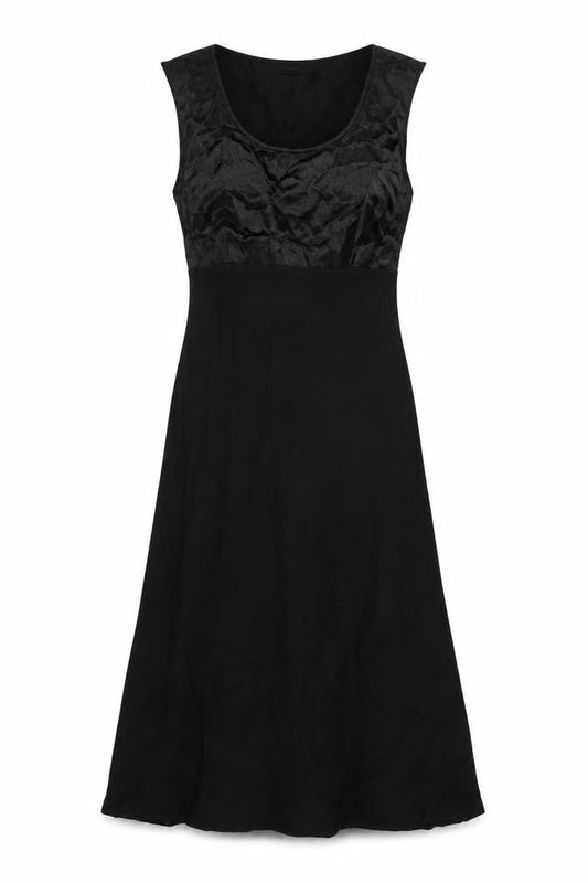 BHS Womens Black Viscose A-Line Size 14 Round Neck Pullover