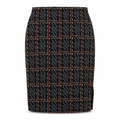 Marks & Spencer Womens Multicoloured Geometric Polyester Straight & Pencil Skirt Size 12