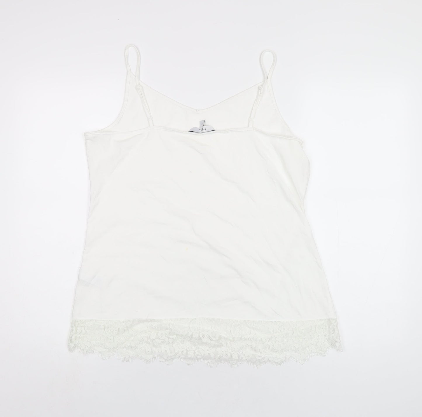 Womens UK Size 16 NEXT White Camisole T-Shirt