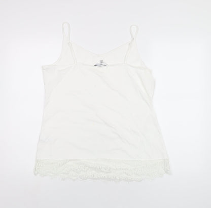 Womens UK Size 16 NEXT White Camisole T-Shirt