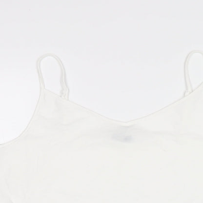 Womens UK Size 16 NEXT White Camisole T-Shirt