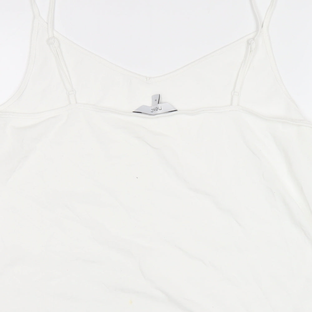 Womens UK Size 16 NEXT White Camisole T-Shirt