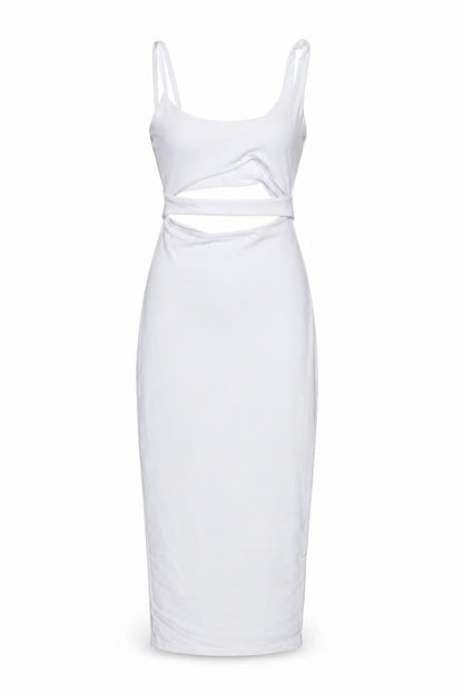 PRETTYLITTLETHING Womens White Polyester Bodycon Size 4 Scoop Neck Pullover
