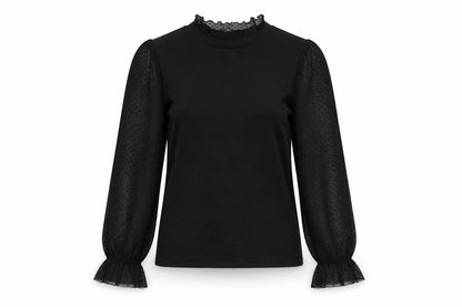 Womens UK Size 6 New Look Black Basic T-Shirt