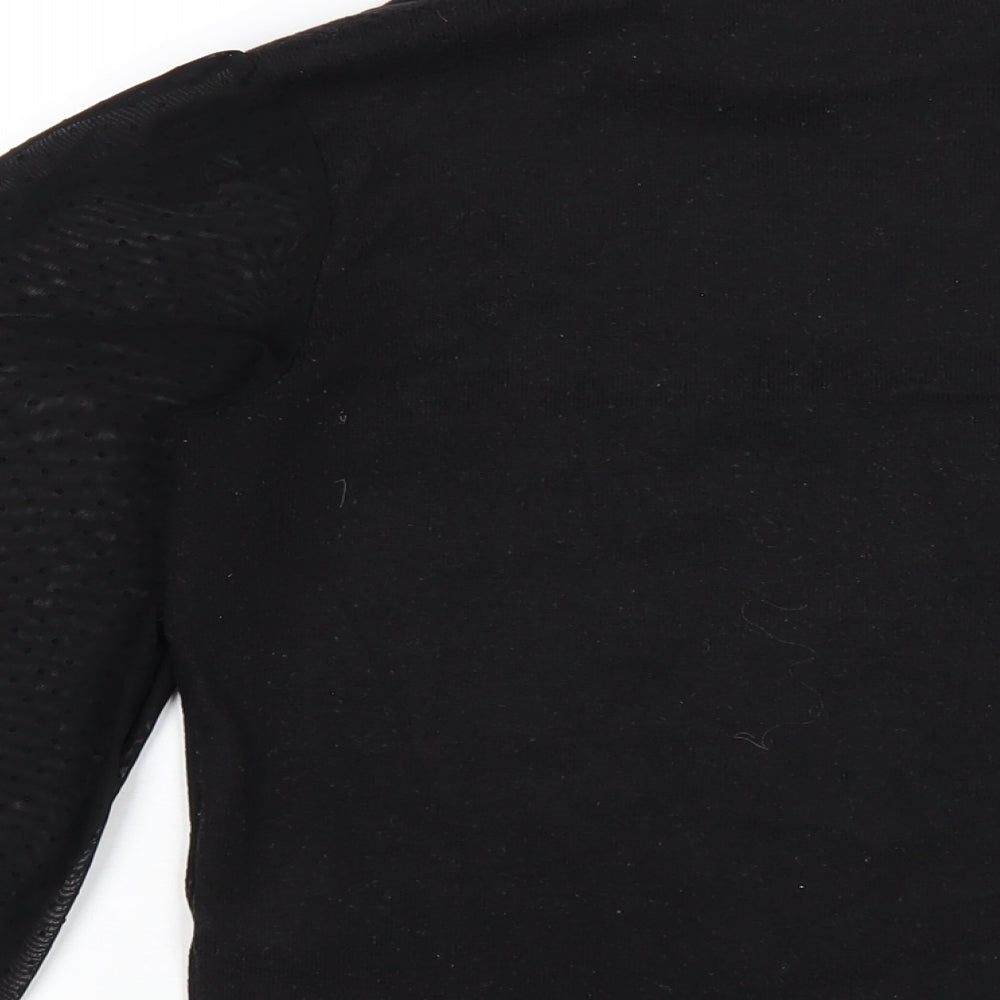 Womens UK Size 6 New Look Black Basic T-Shirt