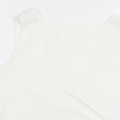 Womens UK Size 16 Marks and Spencer White Basic Tank