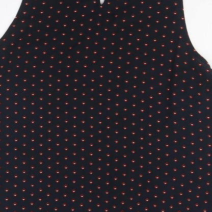 Womens UK Size L Mango Black Tunic Blouse