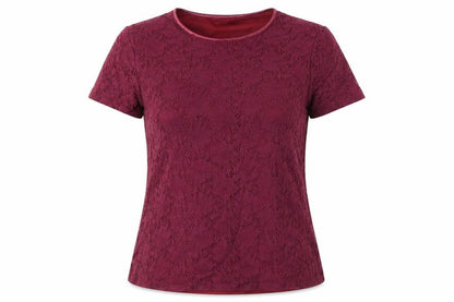 Womens UK Size S Bonmarché Red Basic T-Shirt
