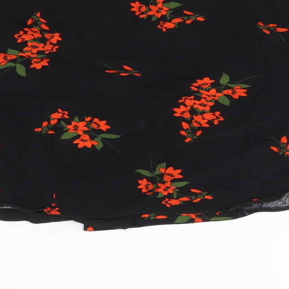 Womens UK Size UK 10 New Look Black Cropped Blouse