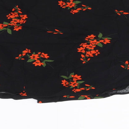 Womens UK Size UK 10 New Look Black Cropped Blouse