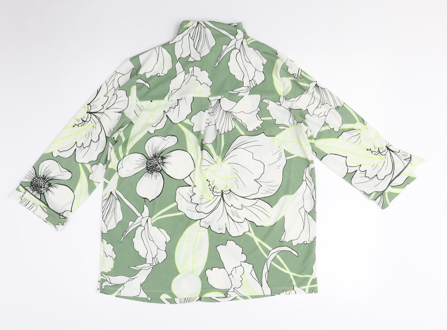 Womens UK Size L NEXT Green Tunic Blouse