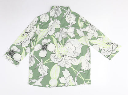 Womens UK Size L NEXT Green Tunic Blouse