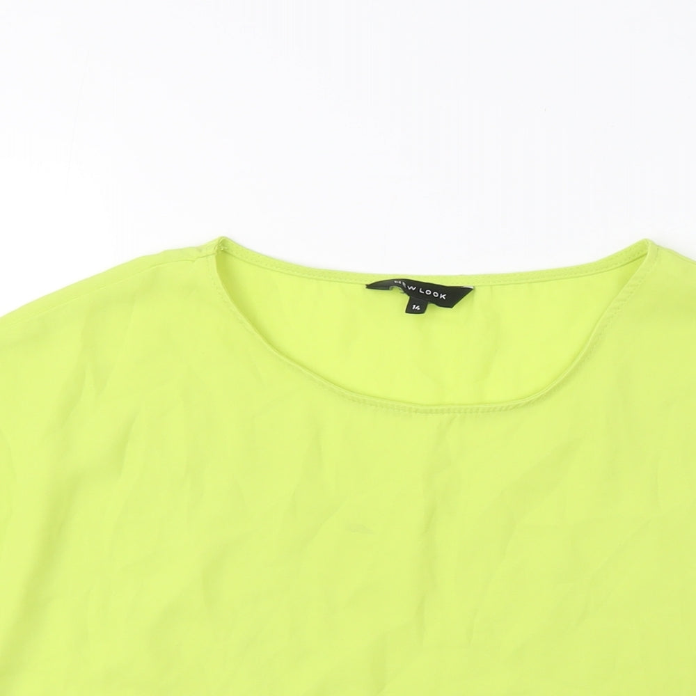 Womens UK Size 14 New Look Green Basic Basic