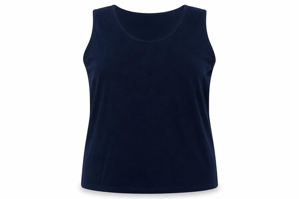 Womens UK Size 24 Anthology Blue Basic Tank