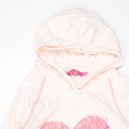 Pineapple Girls Pink Cotton Pullover Hoodie Size 13-14 Years Pullover