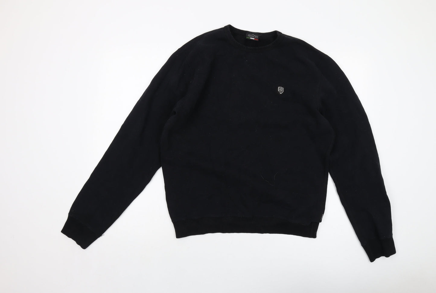 883 Police Mens Black Cotton Pullover Sweatshirt Size L