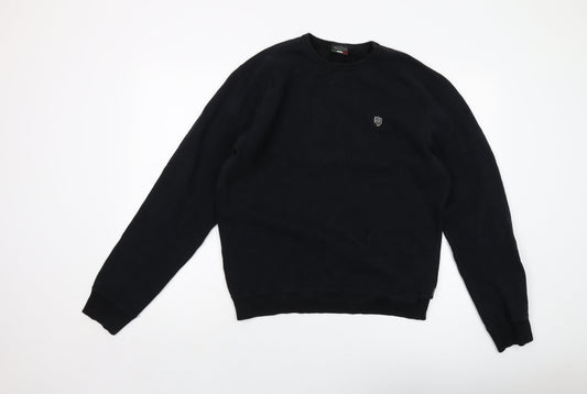 883 Police Mens Black Cotton Pullover Sweatshirt Size L