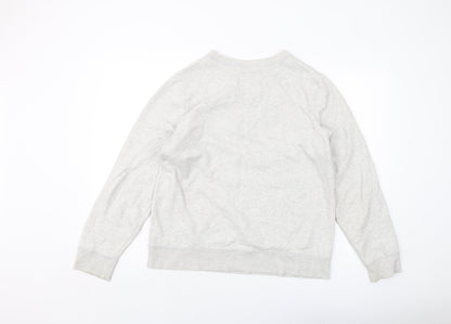 Hollister Womens Grey Cotton Pullover Sweatshirt Size L Pullover