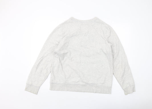 Hollister Womens Grey Cotton Pullover Sweatshirt Size L Pullover