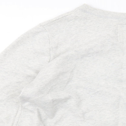 Hollister Womens Grey Cotton Pullover Sweatshirt Size L Pullover