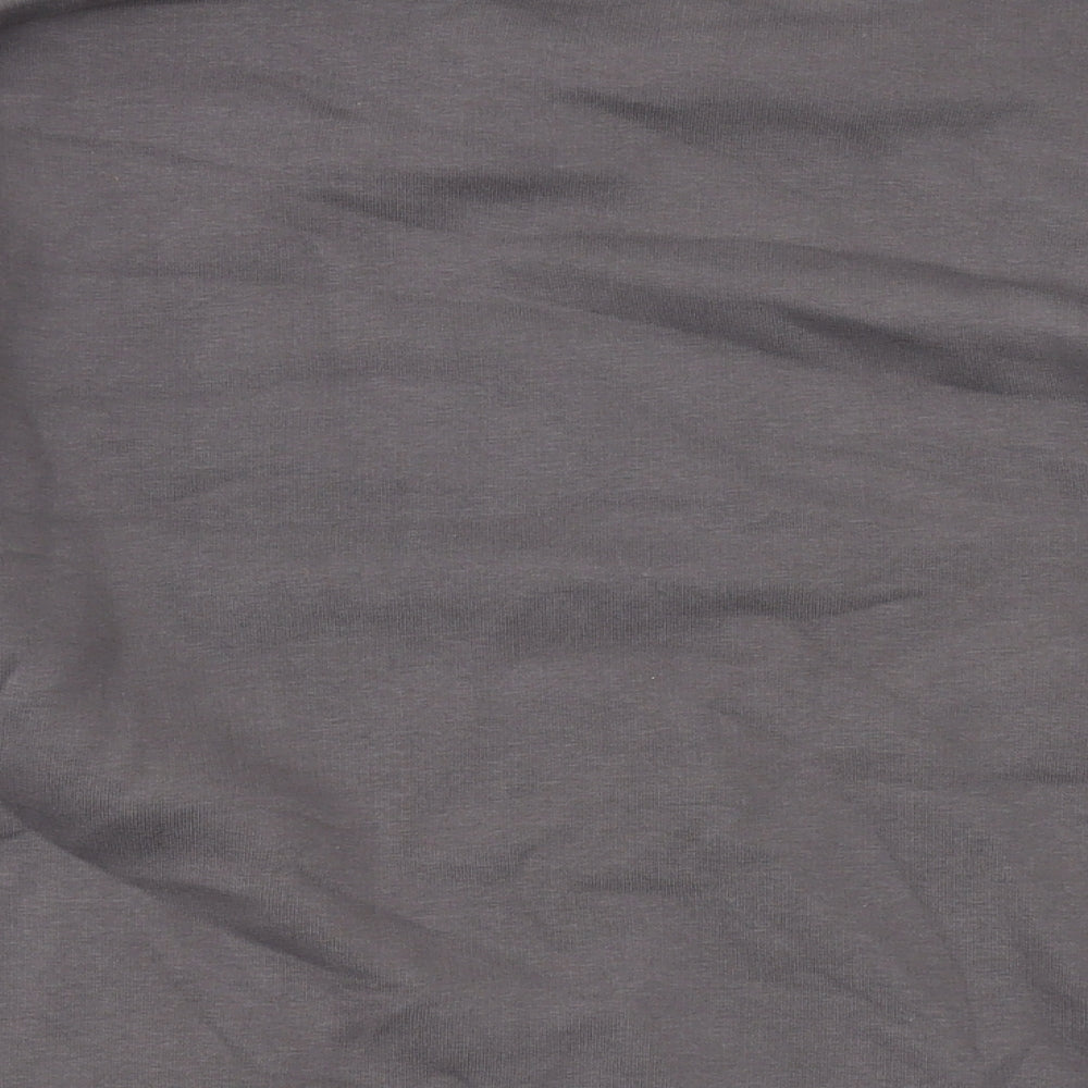 NA-KD Womens Grey Cotton Pullover Sweatshirt Size XS Pullover