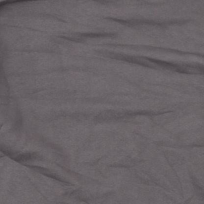 NA-KD Womens Grey Cotton Pullover Sweatshirt Size XS Pullover