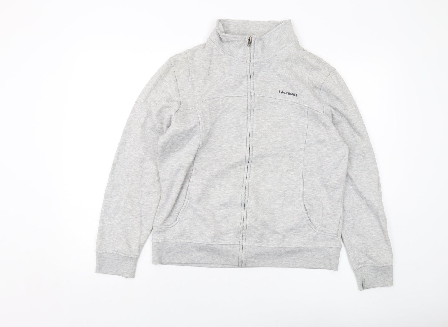 Womens UK Size 14 LA Gear Grey Full Zip Sweatshirt
