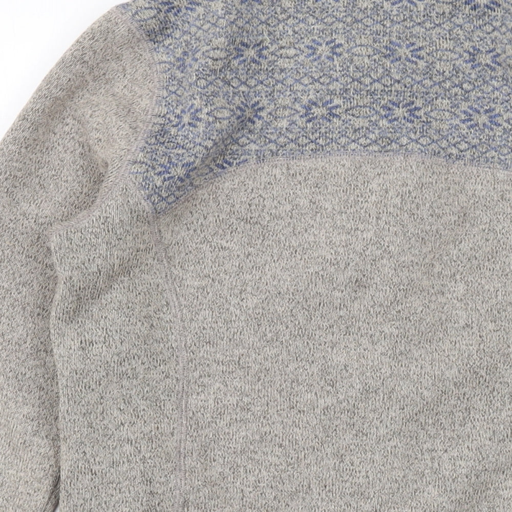 Ayacucho Womens Beige Geometric Jacket Size 8 Zip