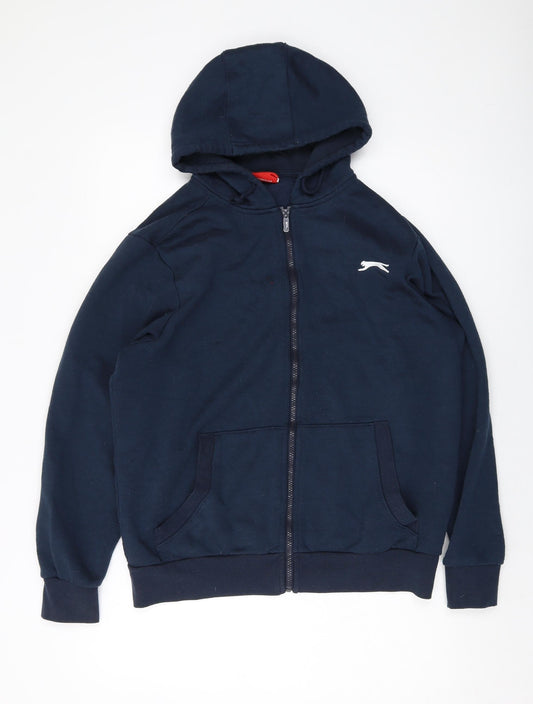 Mens UK Size S Slazenger Blue Full Zip Hoodie
