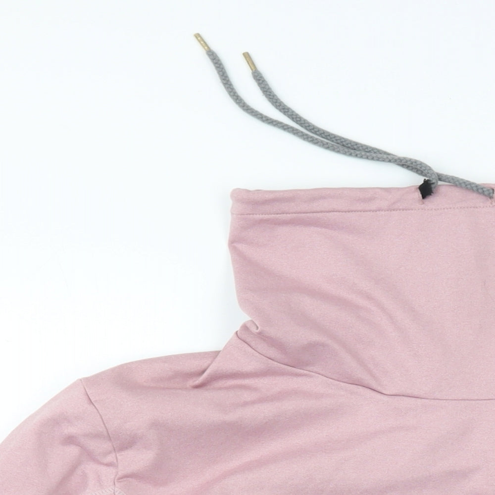Savannah Miller Womens Pink Polyester Pullover Sweatshirt Size L Pullover