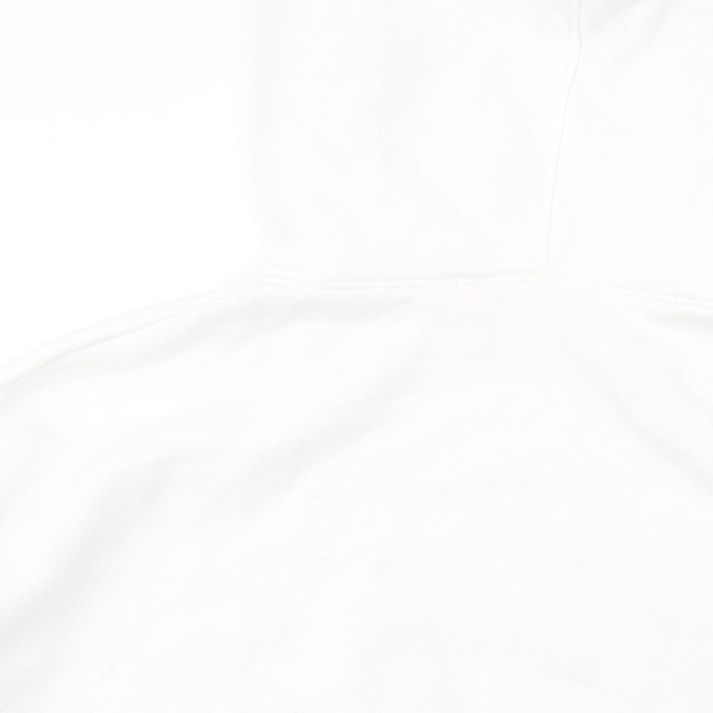 Playboy Womens White Polyester Pullover Hoodie Size 10 Pullover