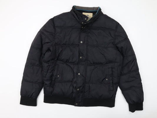 Mens UK Size XL Southern California Black Puffer Jacket
