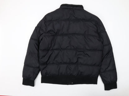 Mens UK Size XL Southern California Black Puffer Jacket